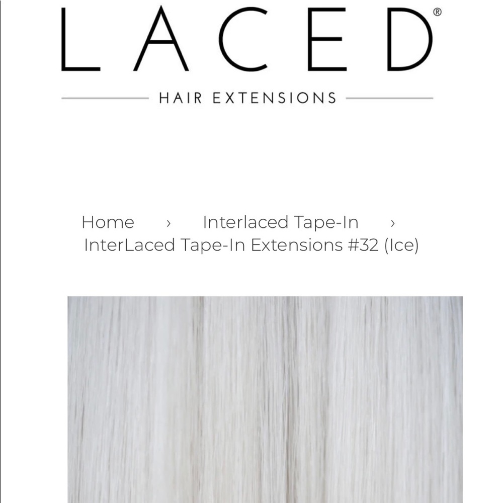 18” Laced (100% human, tape-in) Hair Extensions